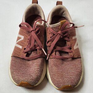 New Balance Shoes Women's 9 Fresh Foam in Pink Mesh Running Shoes, Casual